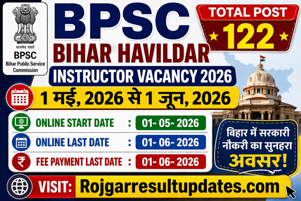 BPSC Bihar Havildar Instructor Vacancy 2026