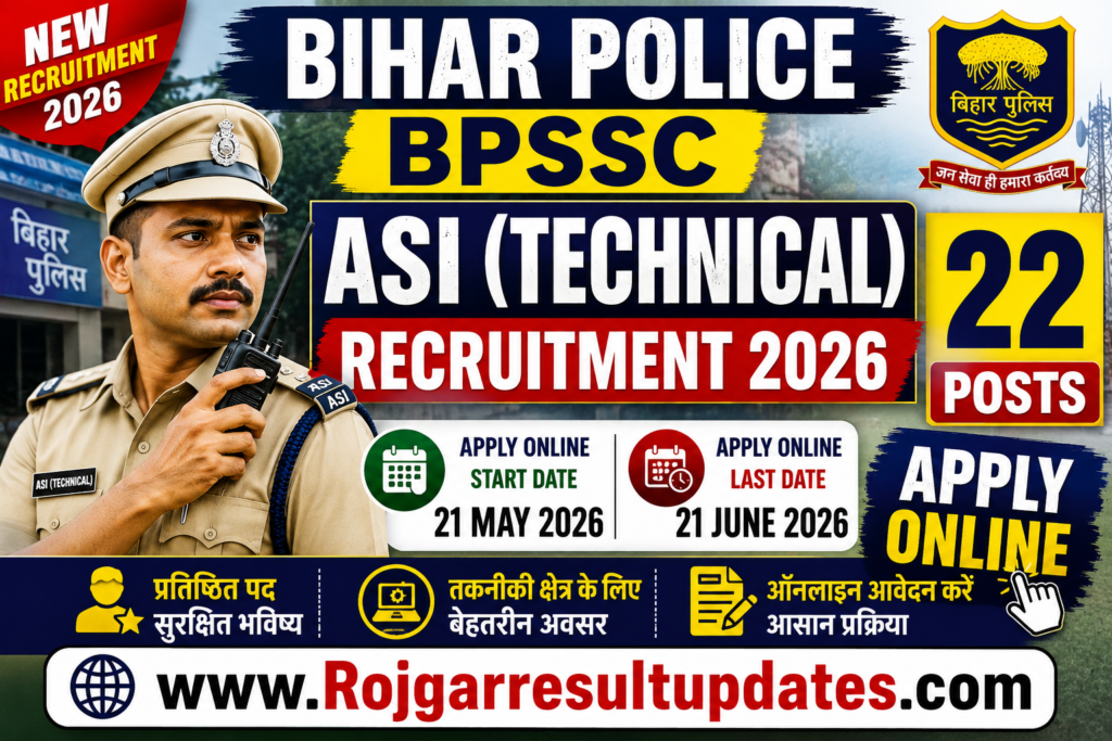 Bihar Police BPSSC ASI (Technical) Recruitment 2026 1