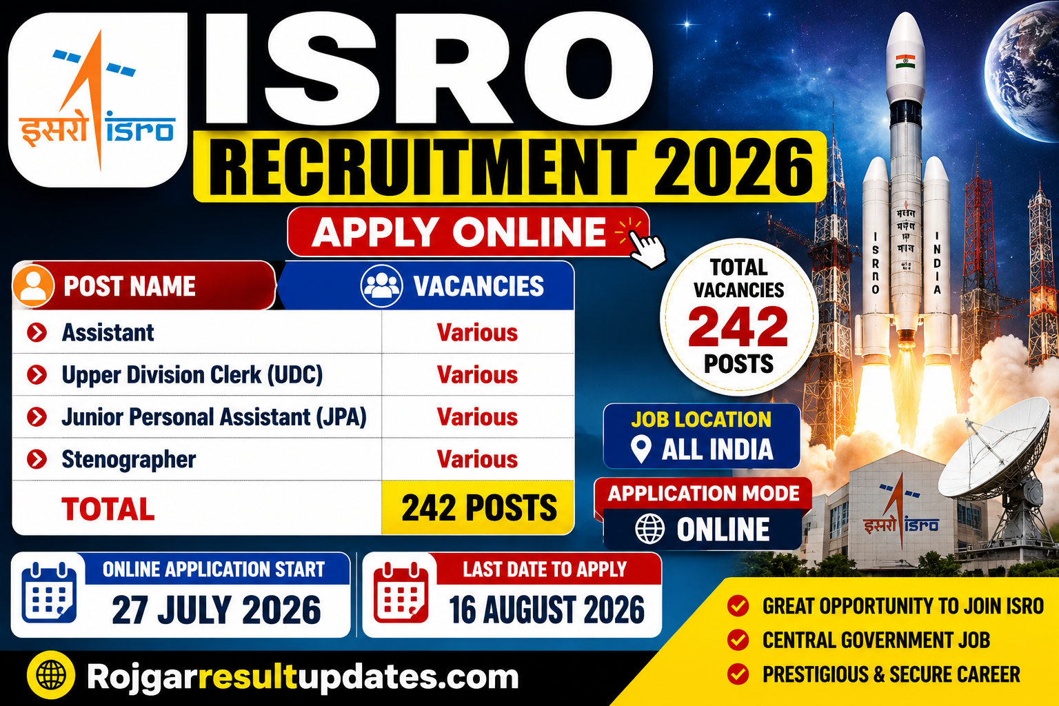 ISRO Recruitment 2026